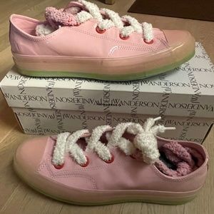 Convwerse J W Anderson Patent Leather Sneakers